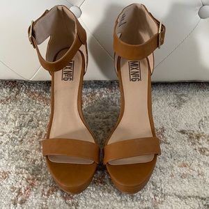 Brown Leather Wedges